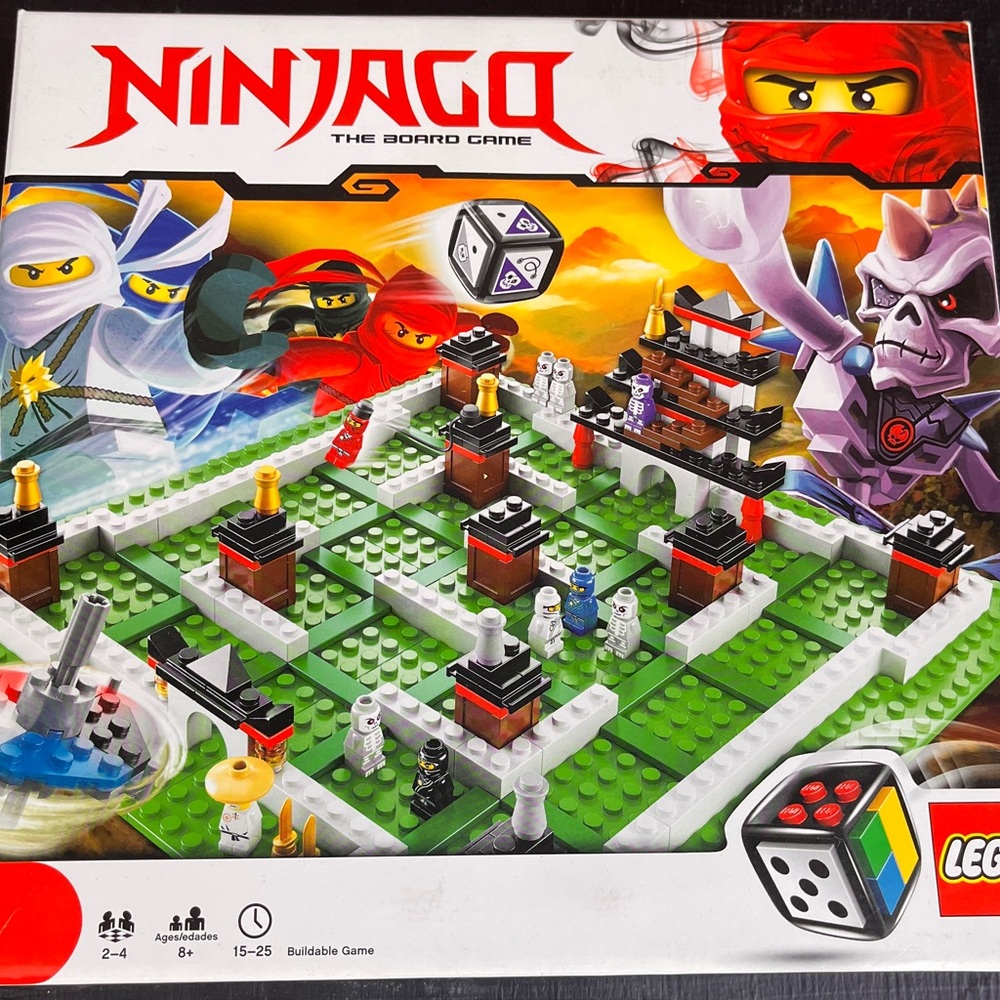 LEGO Ninjago Board Game - Red, Green, Black, White